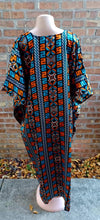 Load image into Gallery viewer, Mudcloth Kaftan with Tags, Afrocentric Poly Satin up to 3XL
