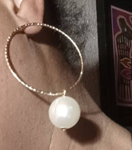 Load image into Gallery viewer, Handmade Faux Pearl  Pierced Earrings
