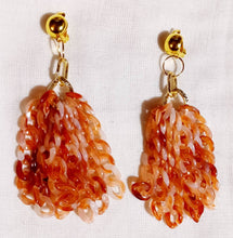 Load image into Gallery viewer, Handmade Acrylic Chain cluster Clip On Earrings
