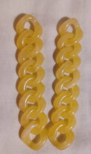 Load image into Gallery viewer, Extra long Handmade Chunky Acrylic Chain Earrings pierced ears 5 in
