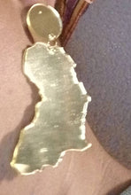 Load image into Gallery viewer, Mirrored Acrylic Africa Clip on Earrings
