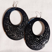 Load image into Gallery viewer, Large boho hoop Earrings (pierced ears)
