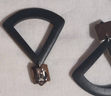 Load image into Gallery viewer, Handmade  Natural Wood Geometric Earrings Clip on
