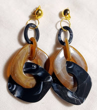 Load image into Gallery viewer, Giant Handmade Chunky Acrylic Chain Earrings Clip On
