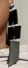 Load image into Gallery viewer, Clip on Hand Dyed Leather  Earrings
