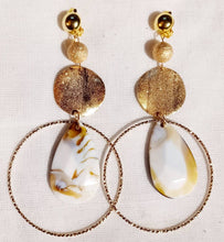 Load image into Gallery viewer, Handmade Acrylic Dangle and Hoop Clip On Earrings
