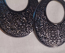 Load image into Gallery viewer, Large boho hoop Earrings (pierced ears)

