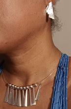 Load image into Gallery viewer, Light Silver charm Necklace Set with clip on earrings New
