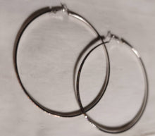 Load image into Gallery viewer, Xl colorful Rhinestone Hoop Earrings pierced ears
