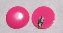 Load image into Gallery viewer, Extra Large Vintage Acrylic Stud Clip On Earrings pink
