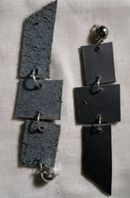 Load image into Gallery viewer, Clip on Hand Dyed Leather  Earrings
