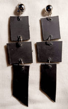 Load image into Gallery viewer, Clip on Hand Dyed Leather  Earrings
