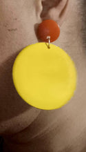 Load image into Gallery viewer, Handmade Abstract Avant Garde Design Statement Necklace and earrings set (pierced ears)
