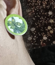 Load image into Gallery viewer, Boho Wooden Stud Clip On Earrings
