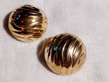 Load image into Gallery viewer, Medium sized Gold Ball Stud Clip On Earrings

