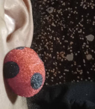 Load image into Gallery viewer, Handmade Velvet half Ball Clip On Earrings
