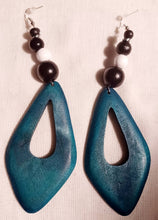 Load image into Gallery viewer, Handmade Natural Boho Chic  Wooden Earrings (pierced ears)
