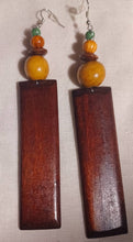 Load image into Gallery viewer, Handmade Natural Boho  Wooden Earrings (pierced ears)
