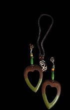 Load image into Gallery viewer, Custom Abstract Heart Necklace and Clip On Earrings Set custom handmade
