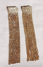 Load image into Gallery viewer, Blingy Rhinestone Dangle Earrings, Extra Large Chandelier Design
