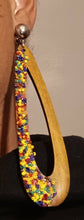 Load image into Gallery viewer, XL Handmade Seed Bead Clip On Earrings
