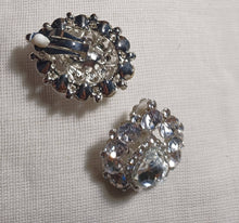 Load image into Gallery viewer, Extra large Rhinestone Stud Cluster Clip On Earrings

