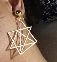 Load image into Gallery viewer, Gold Metal Minimalist Clip On Earrings
