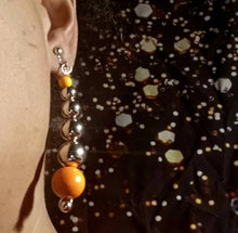 Load image into Gallery viewer, Handmade boho Ball Dangle Clip On Earrings
