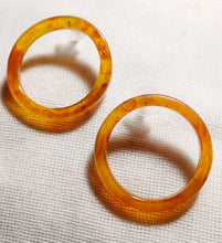 Load image into Gallery viewer, Minimalist Tortoise Acrylic  Earrings (pierced ears)
