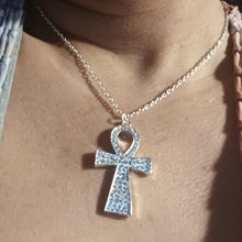 Load image into Gallery viewer, Handmade Ankh Necklace and Earrings Set
