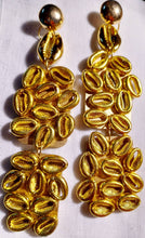 Load image into Gallery viewer, Extra Large Handmade Cowrie Shell  Earrings pierced ears
