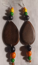 Load image into Gallery viewer, Extra Large Handmade boho dangle  Earrings 6 inch
