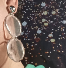 Load image into Gallery viewer, Handmade Abstract smokey Acrylic Hoop Clip On Earrings
