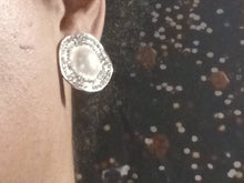 Load image into Gallery viewer, Rhinestone and Faux Pearl Stud Clip On Earrings
