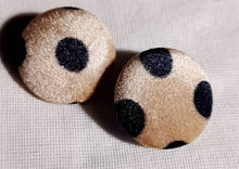 Load image into Gallery viewer, Handmade Velvet half Ball Clip On Earrings
