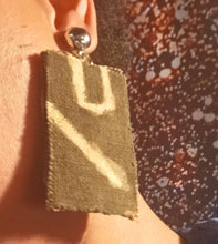 Load image into Gallery viewer, Clip On handmade Mudcloth Design Earrings
