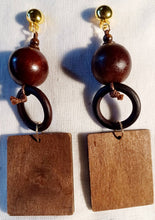 Load image into Gallery viewer, Chunky Handmade Boho Hoop Clip On Earrings
