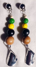 Load image into Gallery viewer, Handmade Boho Clip On Dangle Earrings 4 inch
