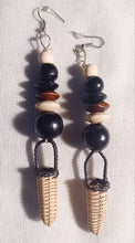 Load image into Gallery viewer, Handmade Natural Rattan basket Earrings pierced ears
