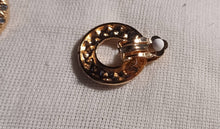 Load image into Gallery viewer, Small gold Metal rhinestone Clip On Earrings gold
