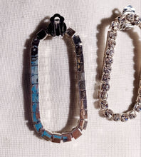 Load image into Gallery viewer, Handmade Rhinestone Circle  Clip On Earrings handmade
