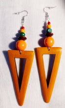 Load image into Gallery viewer, Handmade Natural Wood chunky boho Earrings (pierced ears)
