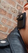 Load image into Gallery viewer, Handmade Vegan Leather Avant garde Biker Pop Art Clip On Earrings
