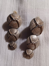 Load image into Gallery viewer, Vintage Chunky Rustic Cluster Clip On Earrings
