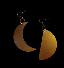 Load image into Gallery viewer, Handmade Abstract phases of the moon Earrings (pierced ears)
