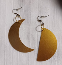 Load image into Gallery viewer, Handmade Abstract phases of the moon Earrings (pierced ears)
