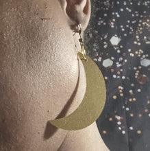 Load image into Gallery viewer, Handmade Abstract phases of the moon Earrings (pierced ears)
