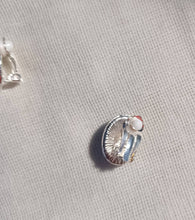 Load image into Gallery viewer, Small Rhinestone and Faux Pearl Stud Clip On Earrings
