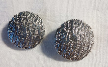 Load image into Gallery viewer, Abstract Silver metal  Stud Clip On Earrings
