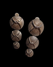 Load image into Gallery viewer, Vintage Chunky Rustic Cluster Clip On Earrings
